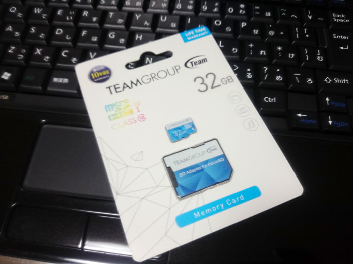 Team COLOR CARD シリーズ（32GB）