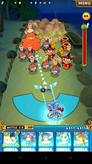 ウチ姫のゲーム画面