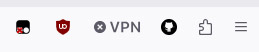 FirefoxのVPNボタン